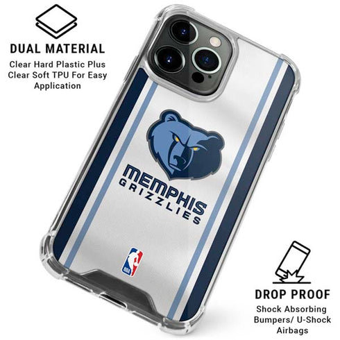 NBA Memphis Grizzlies Home Jersey iPhone 16 Pro Clear Case
